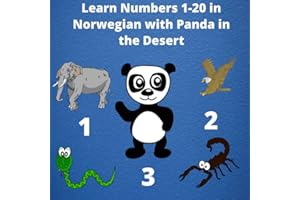 Learn Numbers 1-20 in Norwegian with Panda in the Desert (Norwegian Edition)