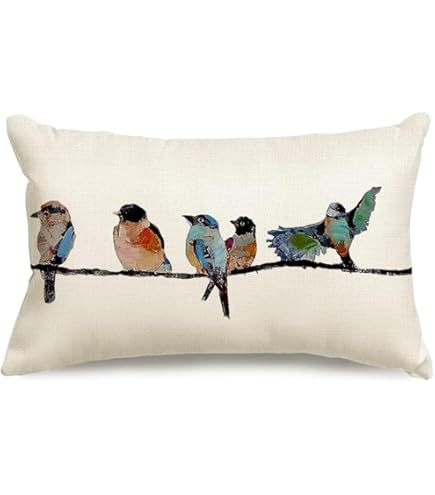 Ramirar Word Art - Funda Decorativa De Almohada Lumbar Con Fondo De Grano De Madera Marrón, Retro, Para El Hogar, Sala De Estar, Cama, Sofá, Coche, Lino Y Algodón, Rectangular, 12