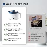 Ksedcon Electric Wax Melter 1.5L UK Plug Double Boiler With Lid Pouring Spout view 5