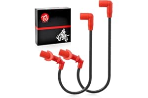 MOTO1988 Ignition Coil Spark Plug Cap & Wire for For Polaris Ranger 700 05-09 Ranger 800 2010 Sportsman 700 2004-2009 Sportsman 800 2005-2016 4011060