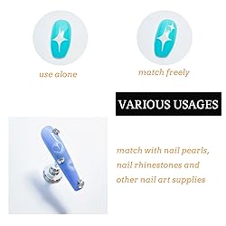 White Star Heart Nail Art Decal Stickers for Women