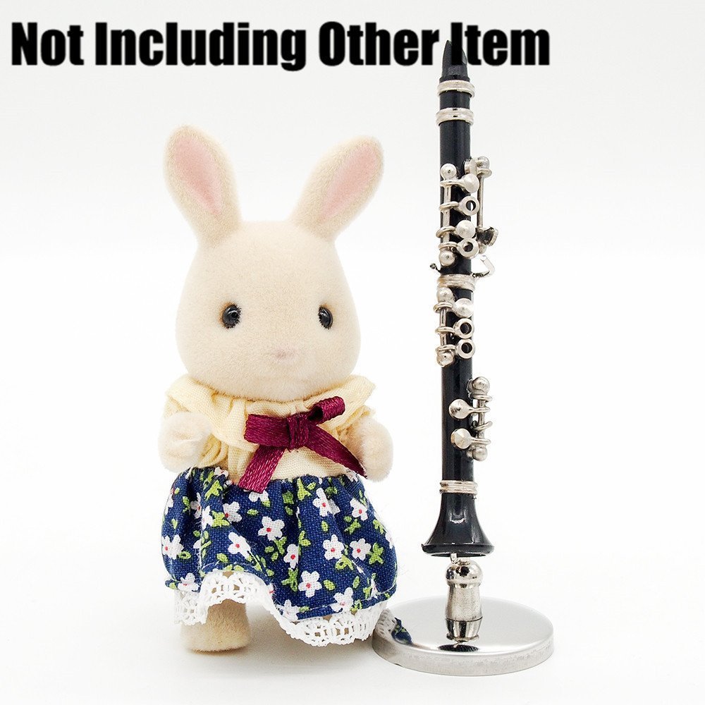 Odoria 1 12 Miniature Clarinette Avec Supporter Et Etui Instruments De Musique De Maison De Poupee Poupees Et Accessoires Accessoires