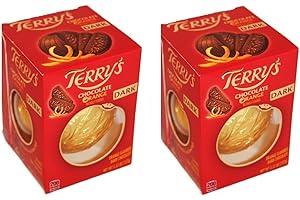 SMILING SWEETS Terry's Chocolate Orange - Dark Chocolate - 5.53oz - Pack of 2 - Perfect for giving and sharing with your friends and family - Break the Chocolate Orange to start a new tradition filled with fun