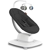 UPPAbaby Mamaroo Smart Swing – 5 motions + 5 speeds + 4 sounds with MotionSync Technology – Infant Recline + Bluetooth Enable