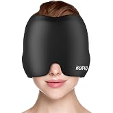 RENPHO Ice Head Wrap with Heating &amp; Cooling, Ice Hat, Eye Mask, Relief Cap | Compact &amp; Portable, Light-Blocking, Relieves Eye Fatigue, Comforts Strained Eyes, Gift for Women &amp; Men