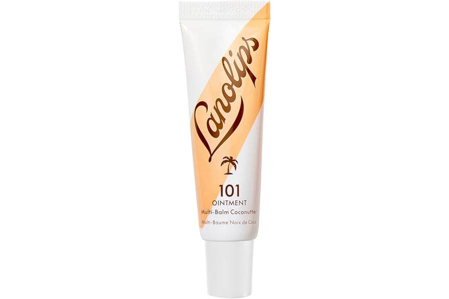 Lanolips 101 Ointment – Lanolin Lip Balm for Smooth, Hydrated & Healthy Lips – Multipurpose Lip Ointment with Lanolin Oil for Dry Lips, Cuticles & More – Coconutter (0.35 oz)