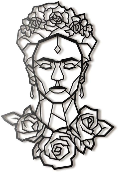 Hoagard Magdalena Carmen XL Metal Wall Art, 65x100cm, Black, Geometric & Minimalist Metal Wall Art Decoration