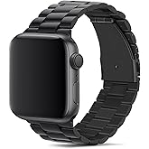 Tasikar Band Compatible with Apple Watch Band 42mm (Series 10/11) 41mm 40mm 38mm Premium Stainless Steel Metal Replacement Strap Compatible with iWatch SE Series 11 10 9 8 7 6 5 4 3 2 1, Black