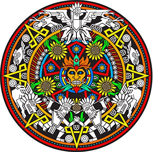 Stuff2Color 'Mayan' Fuzzy Velvet Mandala Coloring Poster - 20x20 Inches