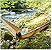 Legit Camping - Double Hammock - Lightweight Parachute Portable Hammocks for Hiking , Travel , Backpacking , Beach , Yard . Gear Includes Nylon Straps & Steel Carabiners