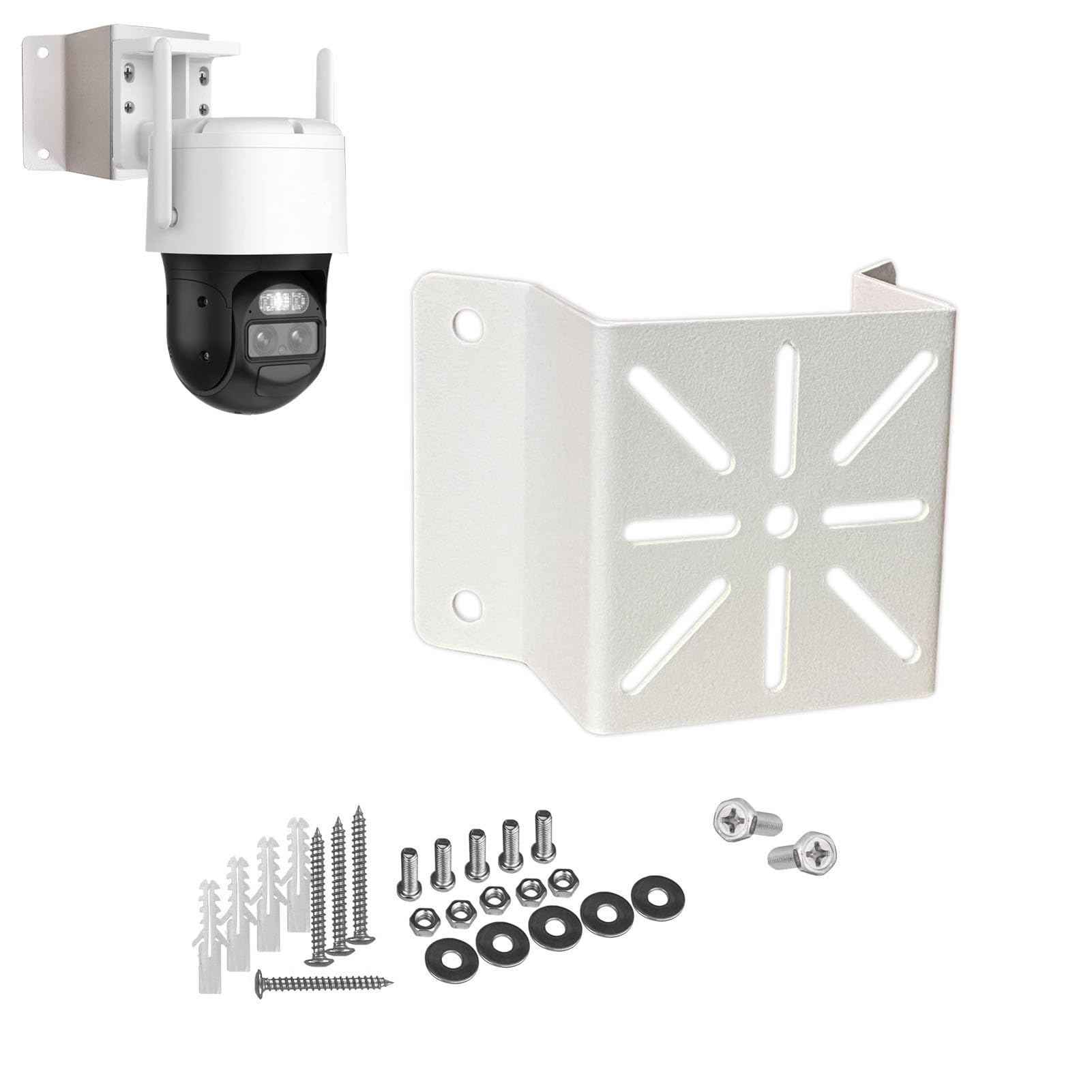 WiTi Mini Size Corner Wall Mount for WiFi IP Camera, Solid Metal Holder Mounting Corner Bracket for Security Cameras,Compatible with Wyze Ring Cameras Bullet and Dome