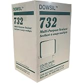 Dowsil 732 Multi-Purpose Sealant Silicone White (12-Pack)