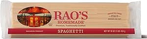 Rao's Homemade Spaghetti Pasta, 16oz, Traditionally Crafted, Premium Quality, From Durum Semolina Flour, Traditional Bronze D