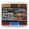 Graftobian F/X Aire Alcohol Activated Palette - SFX Makeup (Tattoo Cover 2 - Dark)