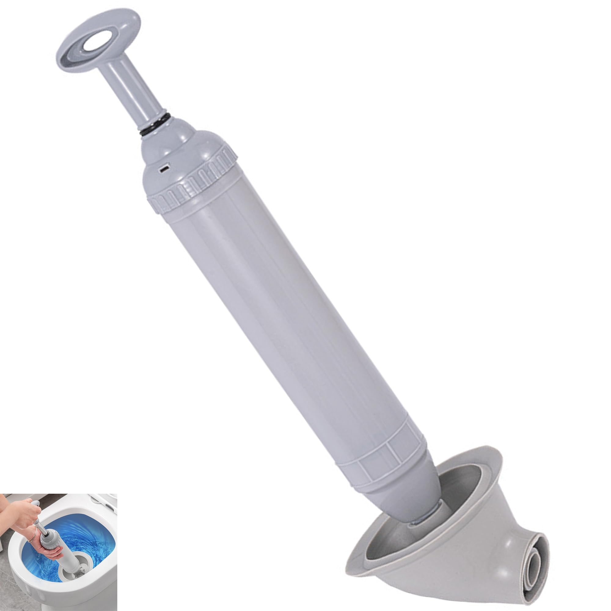 HAOBIN Pipe Cleaning Pump Plunger Pipe Cleaner High Pressure Toilet Piston High Pressure Pump Cleaning Drain Cleaner for Bathrooms with Insufficient Drains