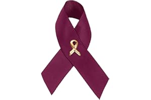 1/2/5/10/25/50/100pcs Satin Awareness Ribbon Pins (Pick your color), for Cancer & Disease Awareness, Bulk Quantities for Fund
