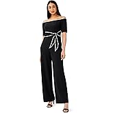 Adrianna Papell womens Knit Crepe Tie Jumpsuit