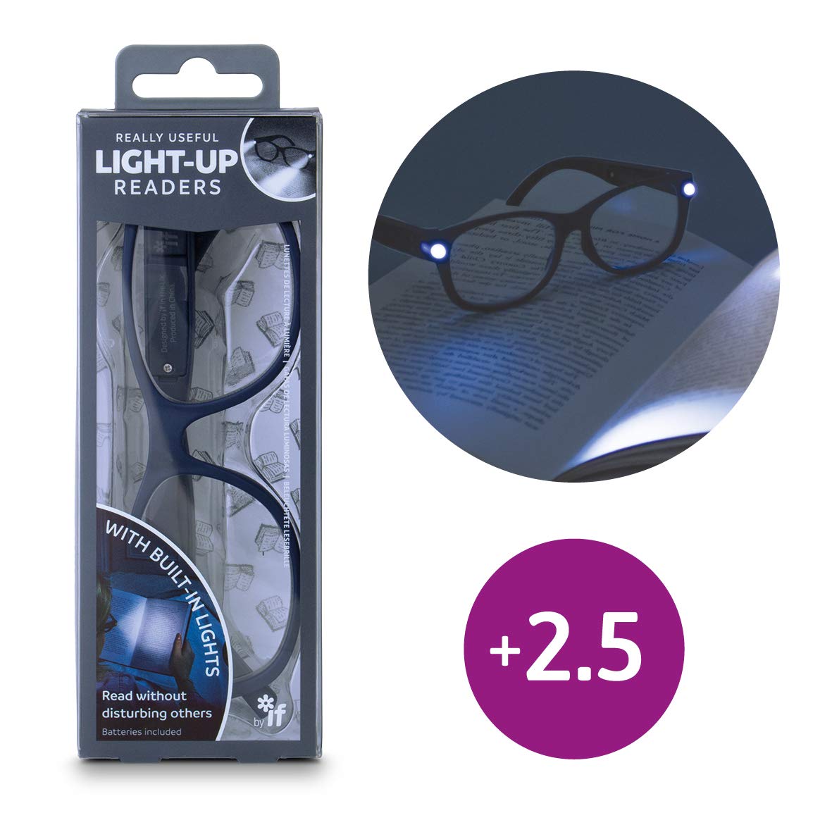 Really Useful Light-Up Readers - Midnight +2.5 — image 1