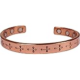 Touchstone Copper Bracelet Tibetan Style. Hand Forged with Solid and High Gauge Copper for Women Men. Christian Spiritual Message