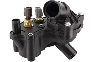 YMAUGP Engine Coolant Thermostat Housing w/2 Sensors Assembly for Ford Explorer 1997-2001,2001 for Ford Explorer Sport Trac,1998-2001 for Mercury Mountaineer Replaces YU3Z-8A586-AA 2L2Z8592BA 902-204