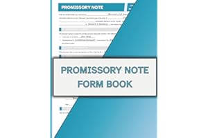 Promissory Note Form Book: 80 Single-Sided Loan Agreement Forms for Personal and Business Use