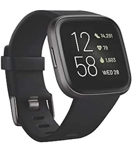 Amazon.com: Fitbit Versa Smart Watch, Black/Black Aluminium, One