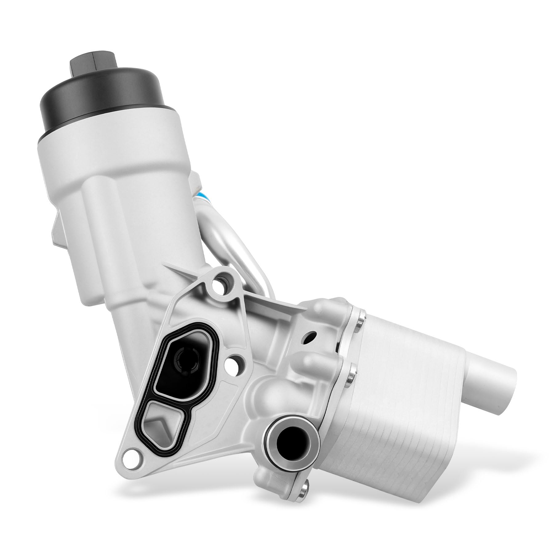 Photo 1 of ***missing gasket***Engine Oil Cooler Oil Filter Housing Assembly Fit for 2011-2021 Chevy Cruze, Sonic Trax, Buick Encore 1.4L Turbo,with Filter Insert, Cap and Gasket Replace 55566784 918-428 55565388 88179-91400 650039