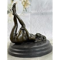 Amazon.com: EUROPEAN BRONZE Western Art Deco Sculpture Nude Woman ...