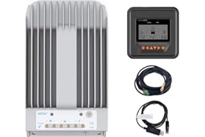 SOLAREPIC EPEVER MPPT Solar Charge Controller 40A 150V PV Solar Panel Controller Negative Ground W/ MT50 Remote Meter for LiFePO4 Battery [Tracer4215BN]