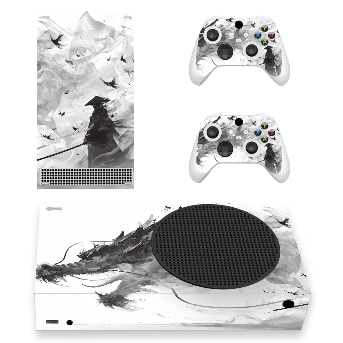 PlayVital Mistborn Dragon Custom Vinyl Skins for Xbox Core Wireless Controller, Wrap Decal Cover Stickers for Xbox Series S Console Controller