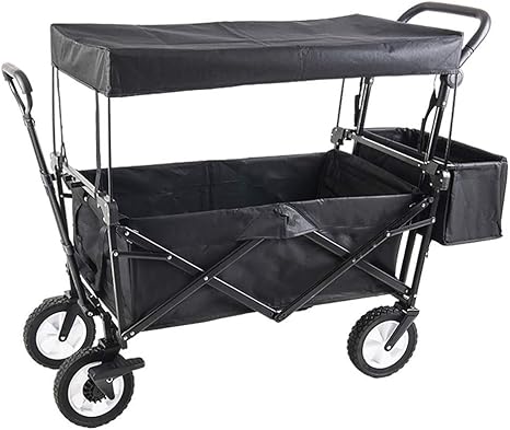 Carros de Almacenamiento Plegable Jardín Carro de Servicio Pesado Carro