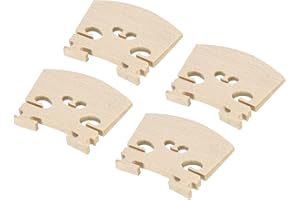 MECCANIXITY 1/2 Violin Bridge Maple Wood Violin Parts for 1/2 Violin, Pack of 4