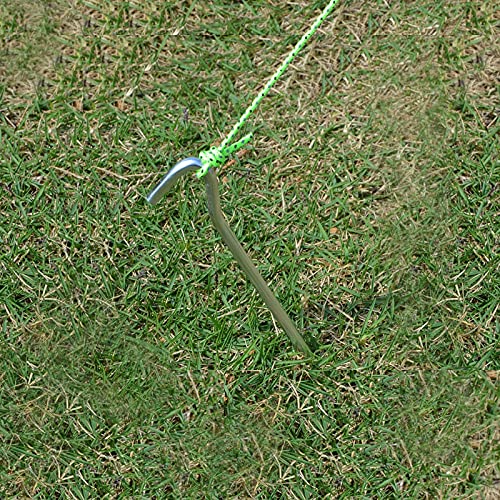 12Pcs Aluminium Tent Stakes for Sand,Beach Camping7 Inch Long Metal