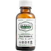 Jackson's #1 Calc Fluor 6X | Certified Vegan, Lactose-Free Cell Salt | 500 Pellets, Made in the USA, Traditional Compounding, Amber Glass, Clean Ingredients, Schuessler #1 Calcarea fluorica 6X