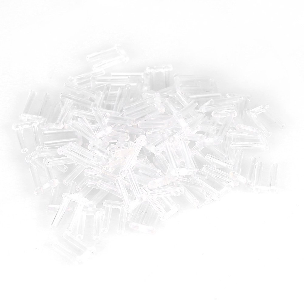 ANGGREK 3 Types 100pcs New Plastic Compression Sleeves for Rimless Glasses Accessories Tools(1.4 * 0.8 * 0.7)