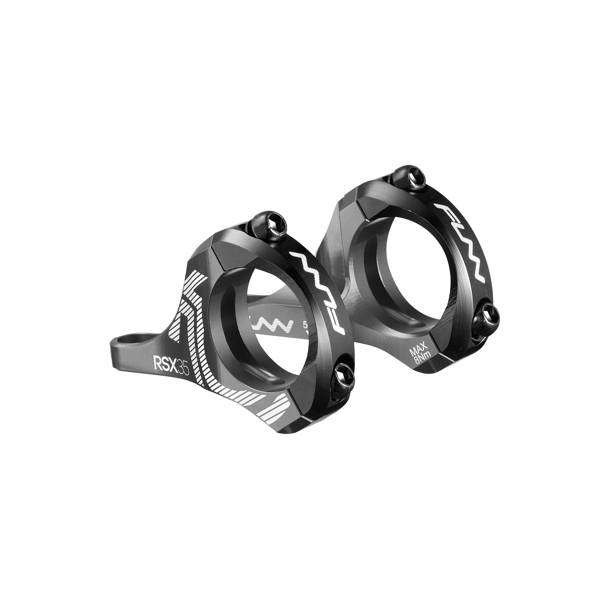 Funn RSX Mountain Bike Direct Mount Bike Stem with 35mm Bar Clamp, 2 Pieces Lightweight Split Design for Dual Crown Forks, Adjustable Extension 45-50mm with 20mm Rise (Gray)