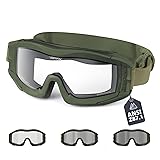 VOZAPOW Airsoft Goggles Anti Fog with ANSI Z87.1