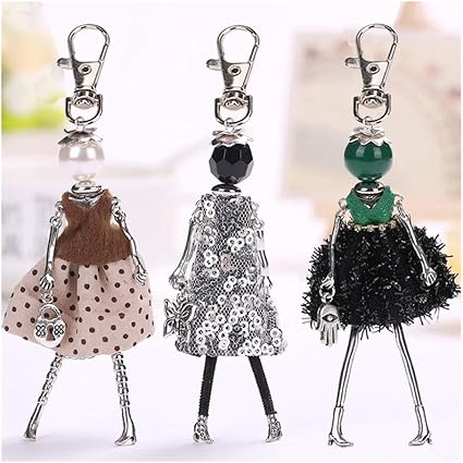 Amazon Co Jp Xhyrb ブランド人形の赤ちゃん手作りかわいい黒キーホルダー のために女性の車のペンダントホットガール文のファッションジュエリーホットバッグキーホルダー キーホルダー Color Gray ホーム キッチン