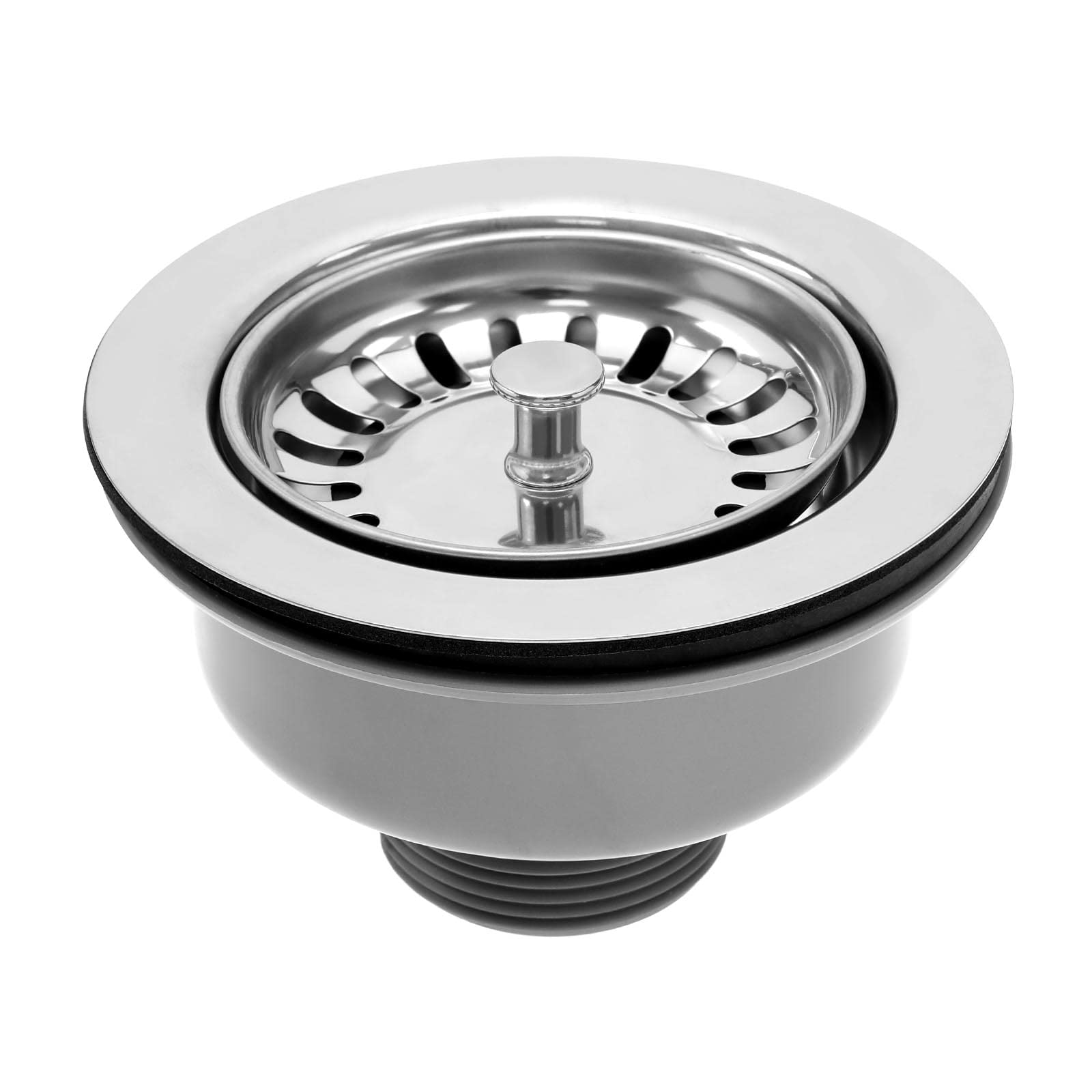VGOL Sink Collection 114mm Stainless Steel Kitchen Sink Basket Strainer Plug Waste for 83-90mm Sink Diameter Kitchen Sink Accessories