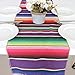 ARKSU Mexican Table Runner Fringe Cotton Serape Blanket Christmas Decor Wedding Ceremony, 14