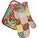 Pioneer Woman Patchwork Kitchen Set Oven Mitt, Pot Holder and Vintage Floral Geo Kitchen Towels