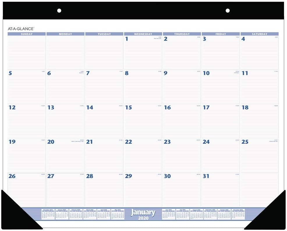 Best at a glance desk calendar base