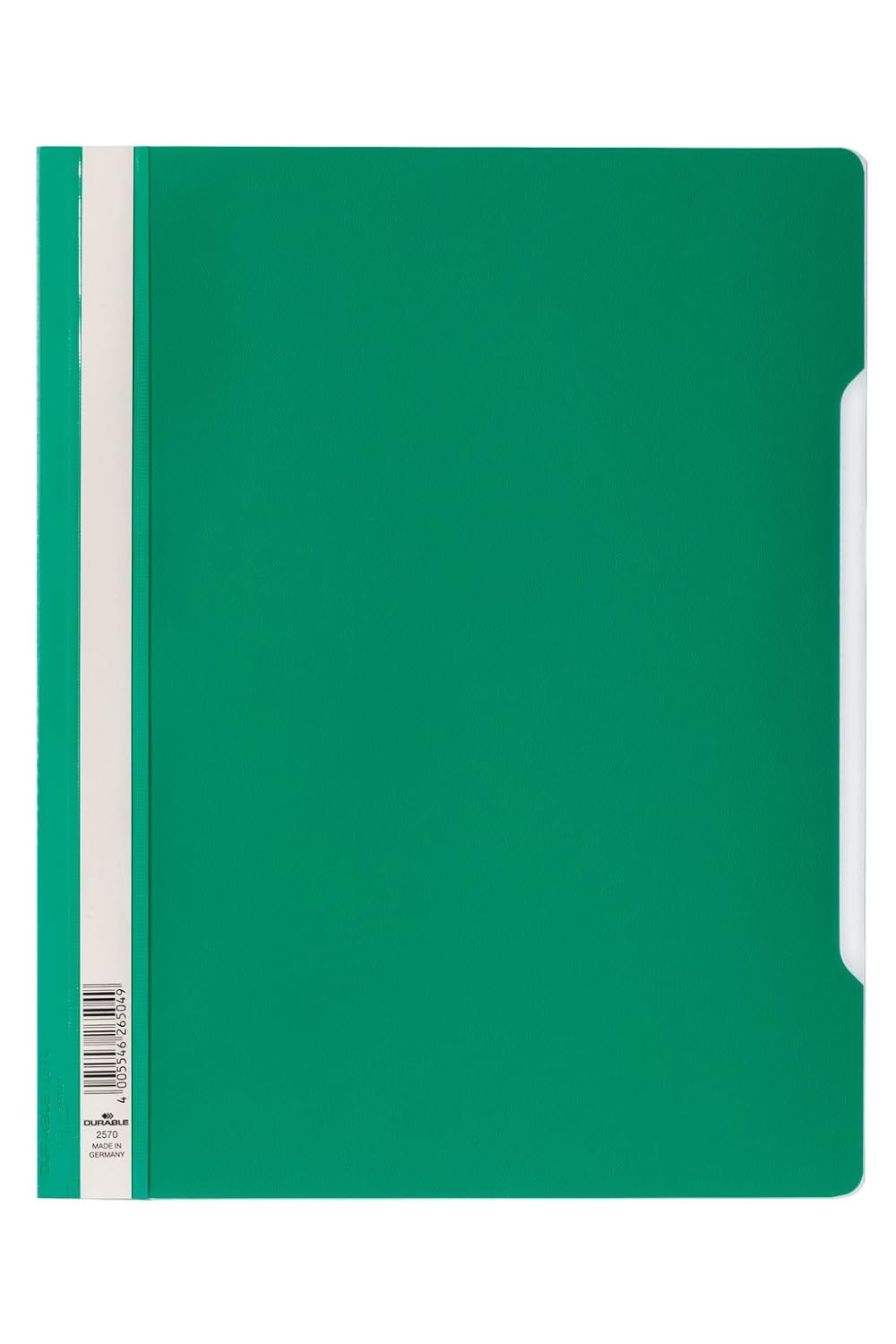 Durable Clear View Folder/Report File A4, Green, Extra Wide, Pack of 50