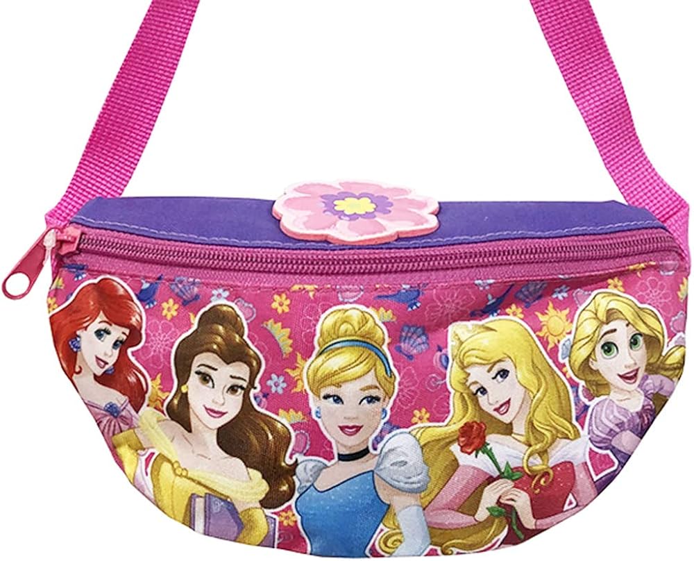 Amazon ディズニープリンセス ウエストポーチ お花付き バッグ ポシェット かわいい 女の子 ショルダーバッグ ポシェット