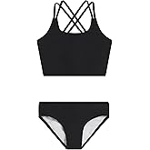 Kanu Surf Girls Waverly UPF 50 Beach Sport Criss-Cross Tankini