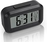 Vicloon Digital Alarm Clock Bedside LED Display 12/24H Snooze Temperature Date view 1