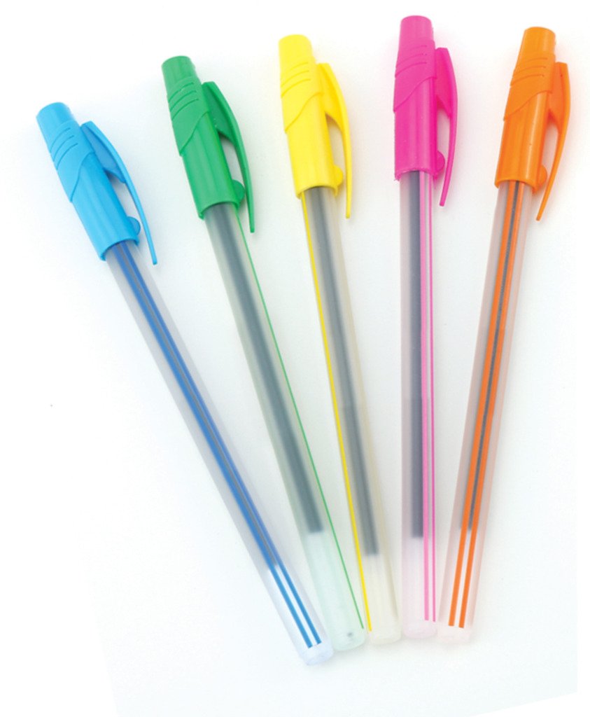 Fort Use And Throw Pen Writeflo DF Use and Throw Multicolor Blue Ball Pen - Pack of 500