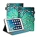 iPad Mini Case, iPad Mini 3 Case, iTrendz [Cute Case] Cherry Blossom PU Leather Flip Case [Card Slot Case] [Magnetic Closure] Stand Smart Cover For iPad Mini 1/2/3 (Retina Display)