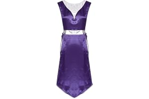 Winnrchan Praise Dance Tunic for Women Shiny Metallic Liturgical Dancewear Church Worship Dance Overlays