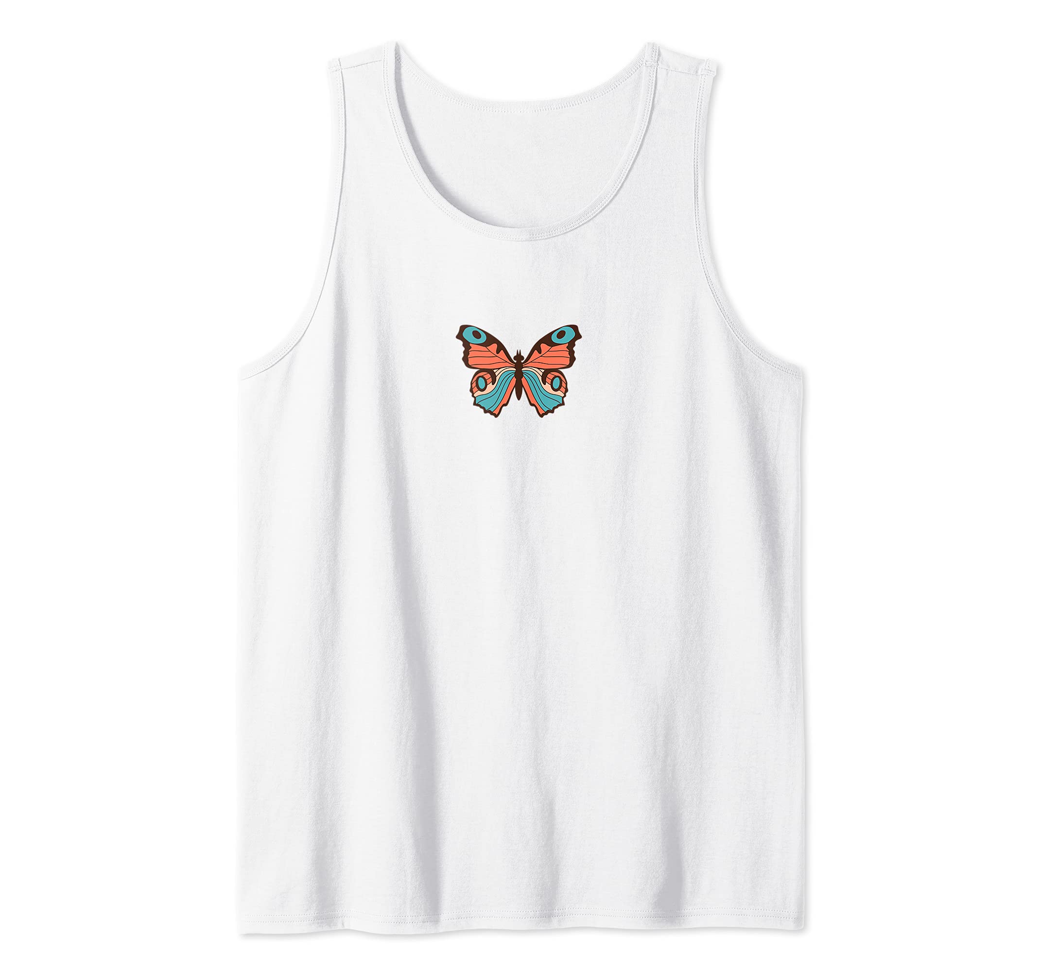 Butterfly Butterflies Botanical Boho Monarch Summer Insect Tank Top